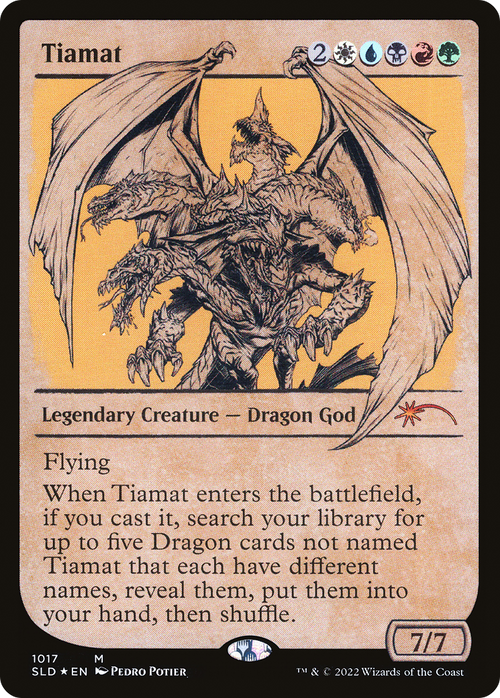 Tiamat (Showcase) (SLD-1017) - Secret Lair Drop: (Showcase) Foil