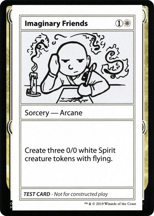 Imaginary Friends (No PW Symbol) (CMB1-007) - Mystery Booster Playtest Cards 2021