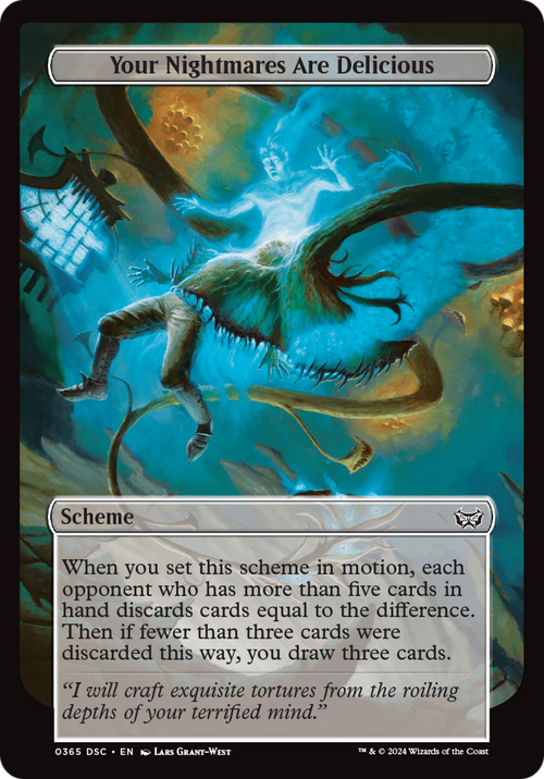 Your Nightmares Are Delicious (Full Art) (A:DSC-365) - Duskmourn: House of Horror Commander