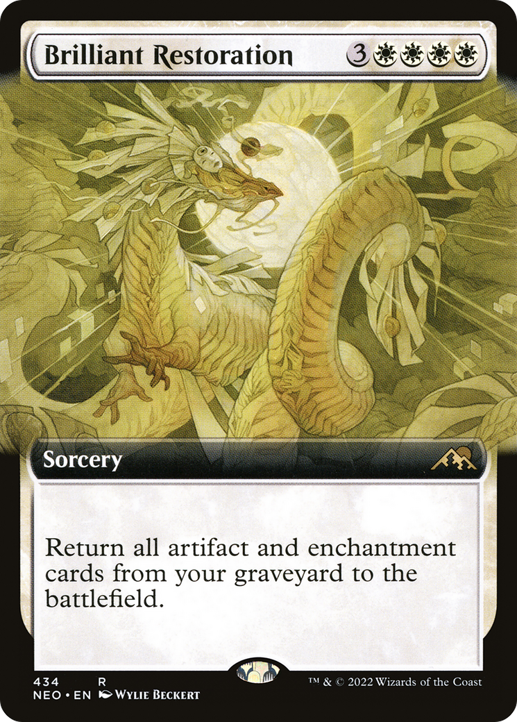 Brilliant Restoration (Extended Art) (NEO-434) - Kamigawa: Neon Dynasty: (Extended Art)