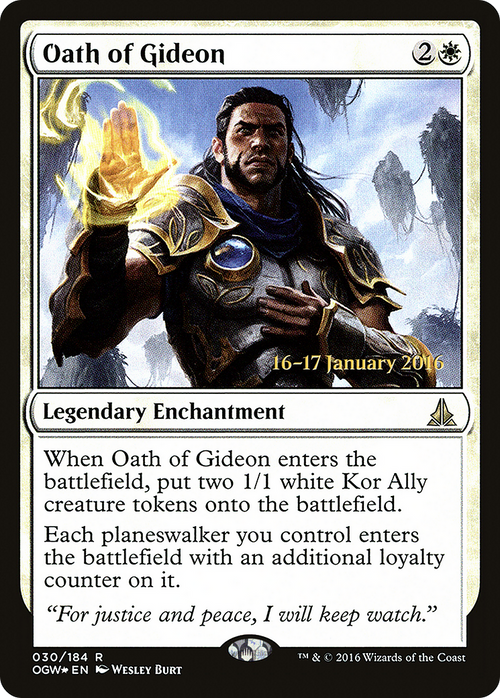 Oath of Gideon (PRE-030) - Oath of the Gatewatch Promos Foil