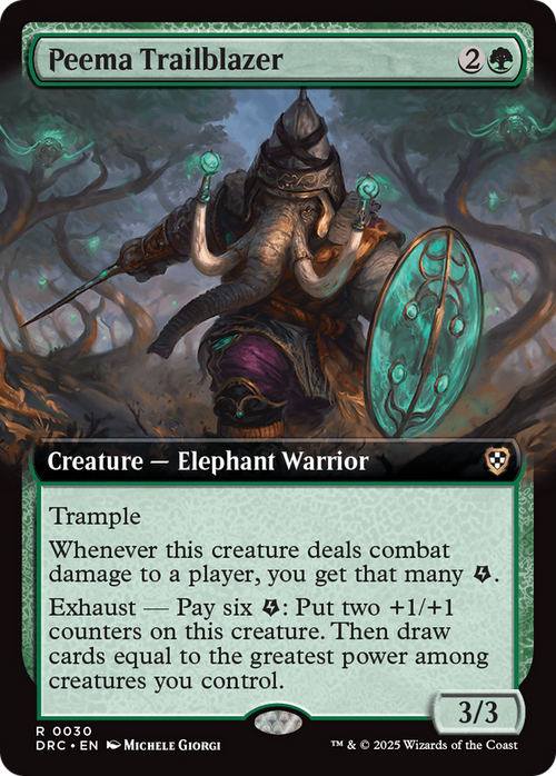 Peema Trailblazer (Extended Art) (DRC-030) - Commander: Aetherdrift: (Extended Art)