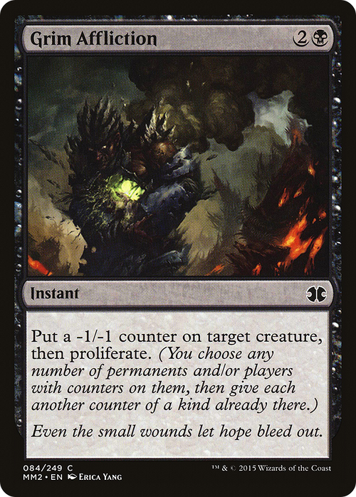 Grim Affliction (MM2-084) - Modern Masters 2015 Foil