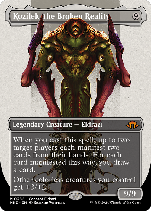 Kozilek, the Broken Reality (Borderless) (MH3-382) - Modern Horizons 3