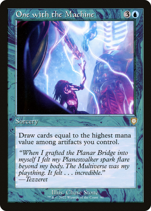One with the Machine (Retro Frame) (BRC-090) - The Brothers' War Commander