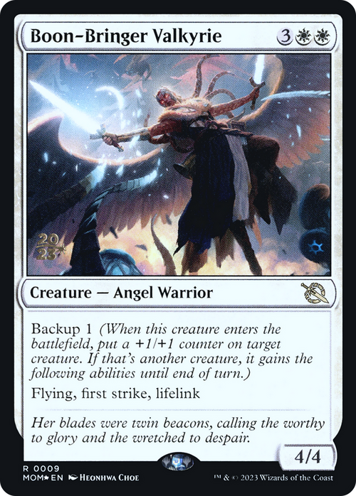 Boon-Bringer Valkyrie (PRE-09S) - March of the Machine Promos Foil