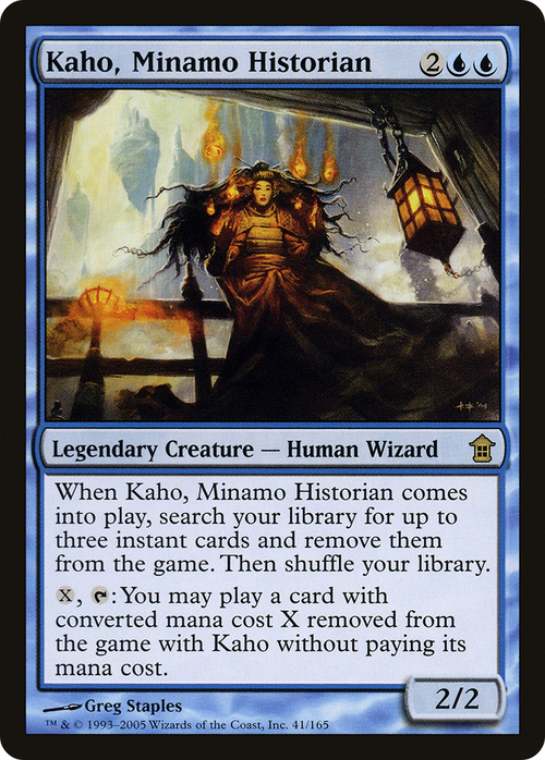 Kaho, Minamo Historian (SOK-041) - Saviors of Kamigawa Foil