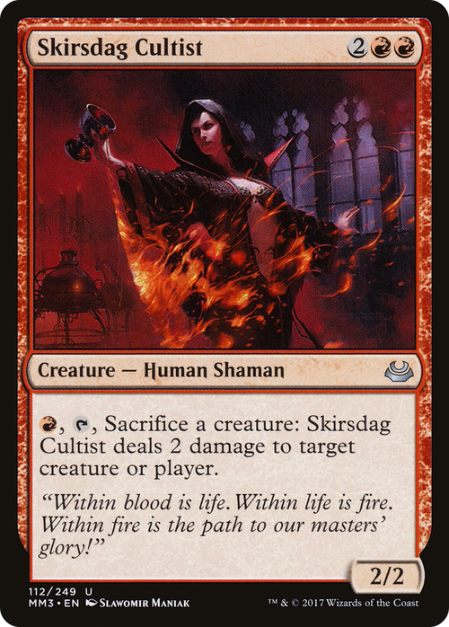 Skirsdag Cultist (MM3-112) - Modern Masters 2017 Foil