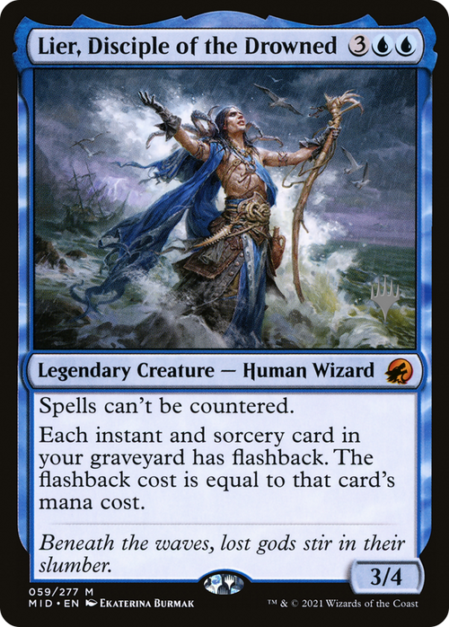 Lier, Disciple of the Drowned (PPMID-59P) - Innistrad: Midnight Hunt Promos