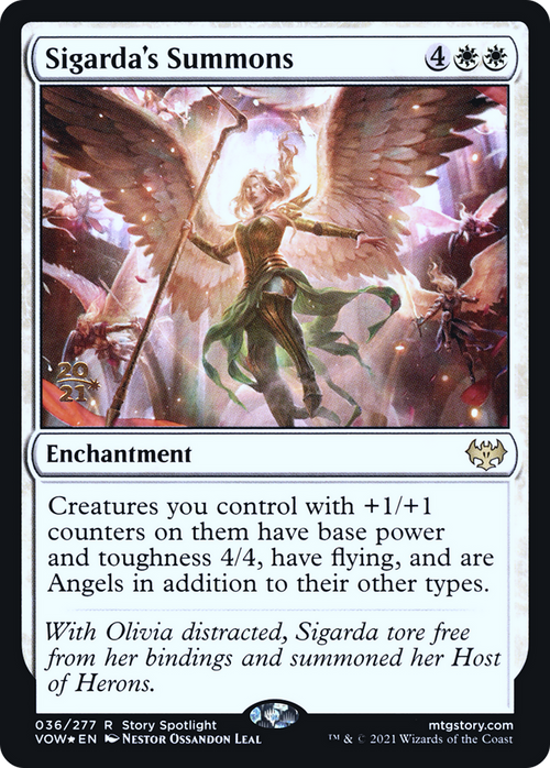 Sigarda's Summons (PRE-036) - Innistrad: Crimson Vow Promos Foil