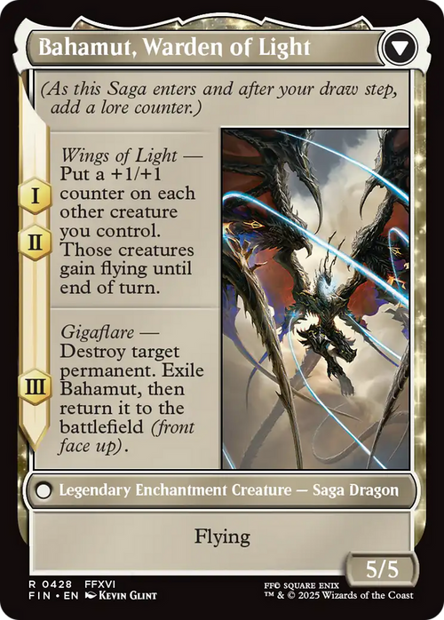 Dion, Bahamut's Dominant (Extended Art) (FIN-428) - FINAL FANTASY: (enchantment, Extended Art) Foil