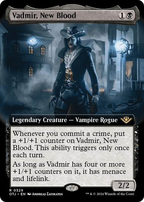 Vadmir, New Blood (Extended Art) (OTJ-329) - Outlaws of Thunder Junction: (Extended Art) Foil