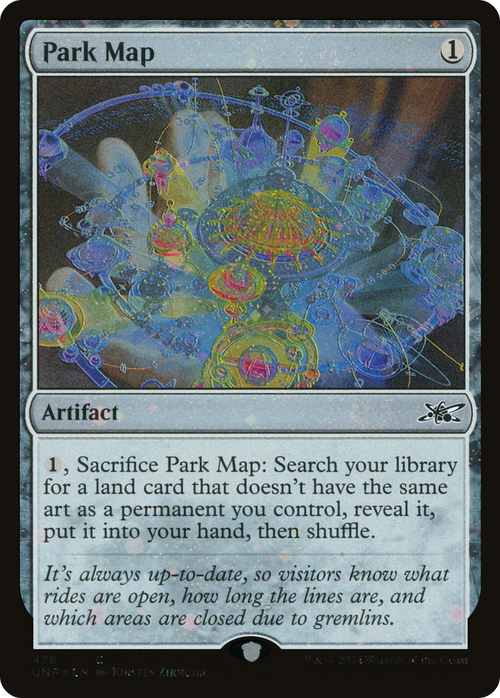 Park Map (Galaxy Foil) (UNF-476) - Unfinity Foil