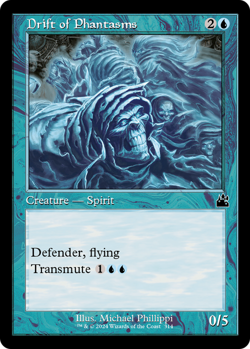 Drift of Phantasms (Retro Frame) (RVR-314) - Ravnica Remastered Foil