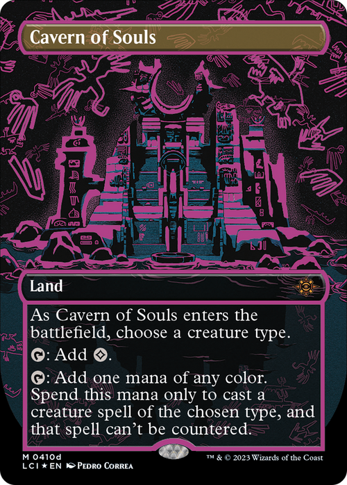 Cavern of Souls (0410d) (Borderless) (LCI-410D) - The Lost Caverns of Ixalan Foil