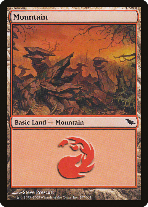 Mountain (297) (SHM-297) - Shadowmoor Foil