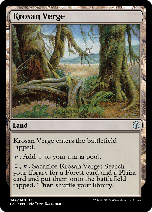 Krosan Verge (PZ1-144) - Legendary Cube Prize Pack Foil