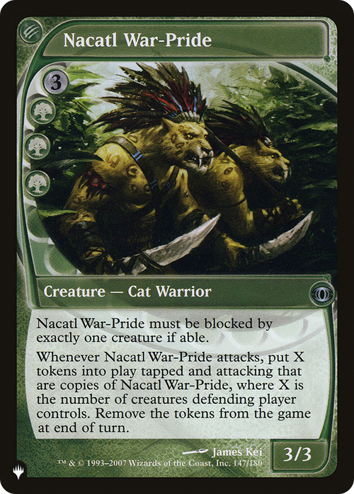 Nacatl War-Pride (LIST-147/180) - The List