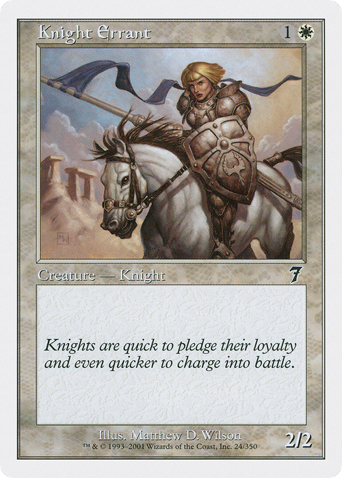 Knight Errant (7ED-024) - 7th Edition Foil