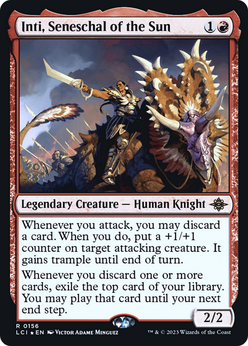 Inti, Seneschal of the Sun (PRE-156) - The Lost Caverns of Ixalan Promos Foil