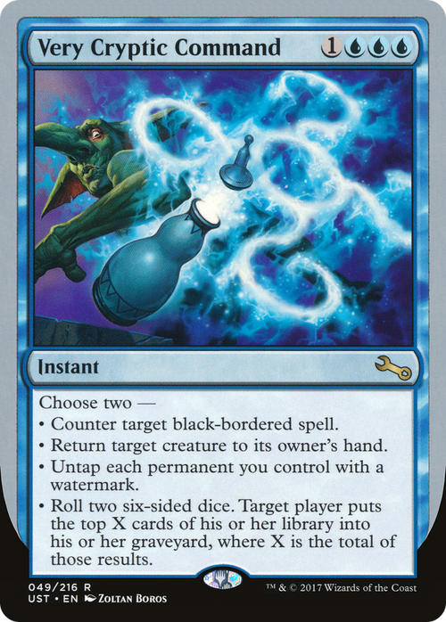 Very Cryptic Command (E) (UST-049) - Unstable