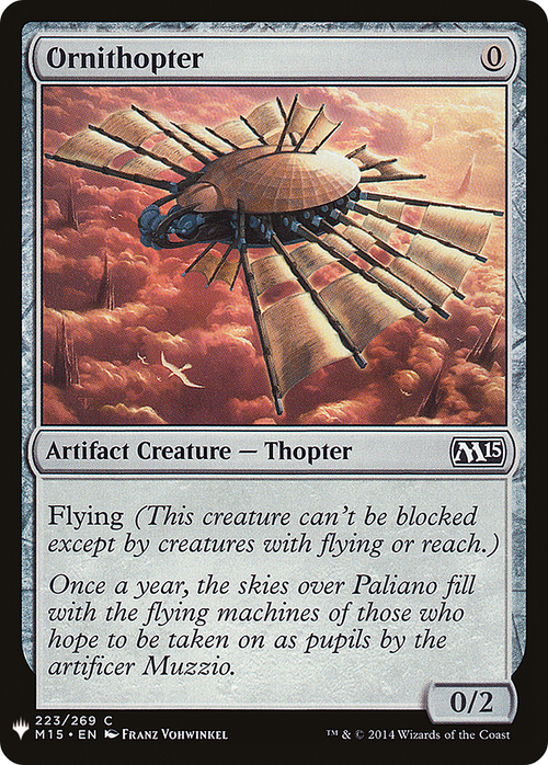 Ornithopter (LIST-223) - The List