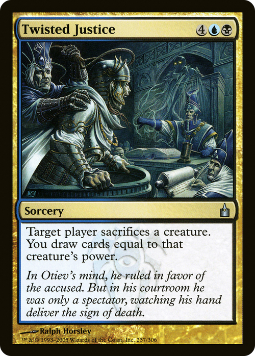 Twisted Justice (RAV-237) - Ravnica: City of Guilds Foil