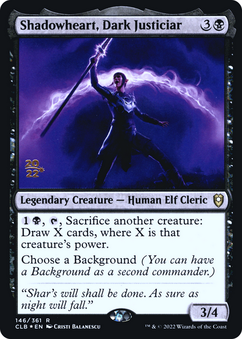 Shadowheart, Dark Justiciar (PRE-146) - Battle for Baldur's Gate Promos Foil