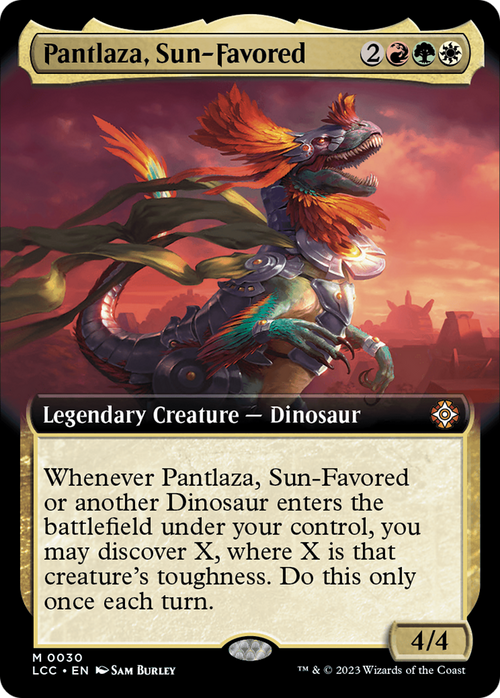 Pantlaza, Sun-Favored (Extended Art) (LCC-030) - The Lost Caverns of Ixalan Commander: (Extended Art) Foil
