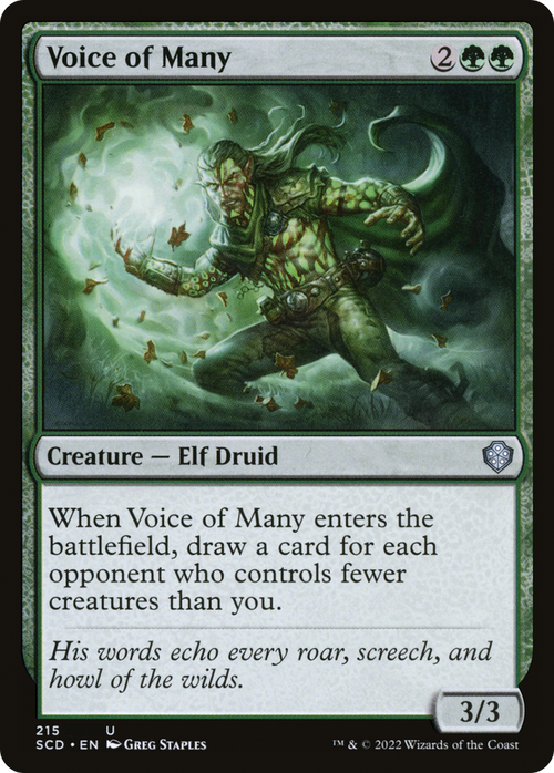 Voice of Many (SCD-215) - Starter Commander Decks