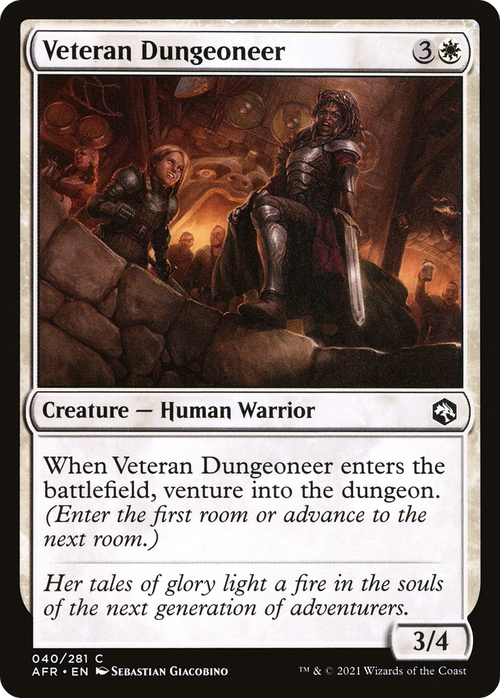 Veteran Dungeoneer (AFR-040) - Adventures in the Forgotten Realms Foil
