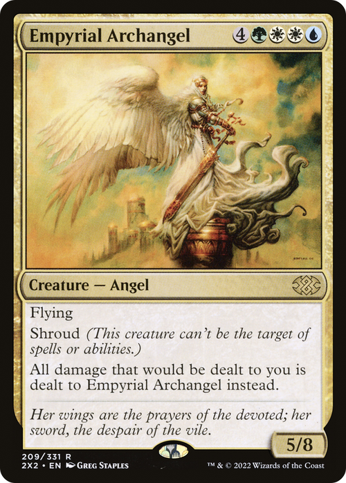 Empyrial Archangel (2X2-209) - Double Masters 2022 Foil