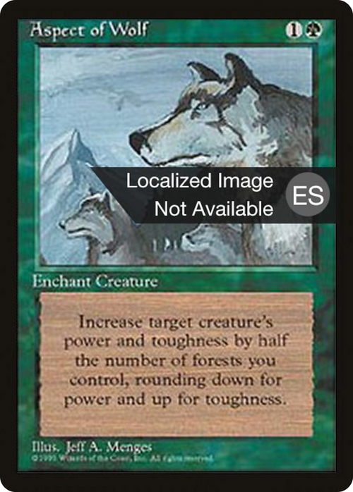 Aspect of Wolf (4BB-) - Fourth Edition Foreign Black Border