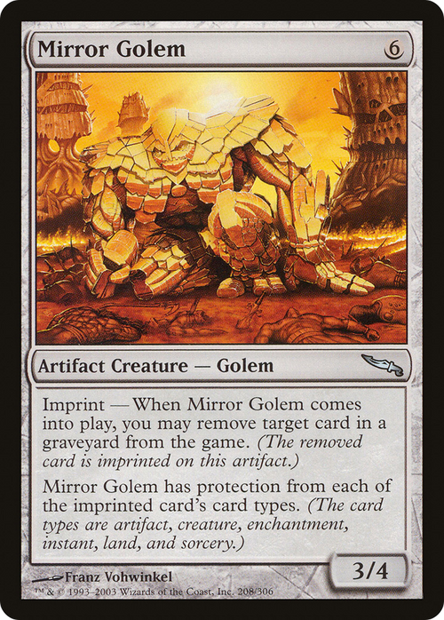 Mirror Golem (MRD-208) - Mirrodin