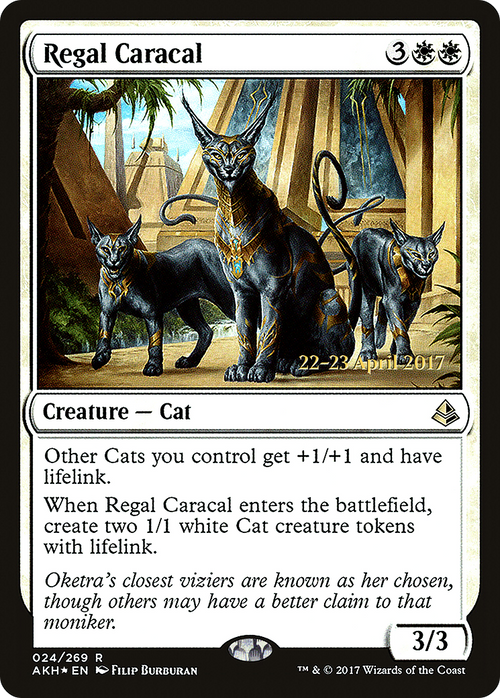 Regal Caracal (PRE-24S) - Amonkhet Promos Foil