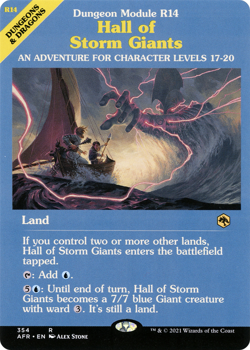 Hall of Storm Giants (Dungeon Module) (AFR-354) - Adventures in the Forgotten Realms: (Showcase) Foil