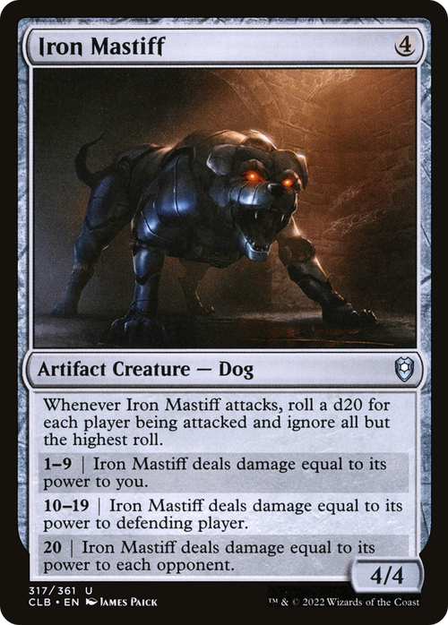 Iron Mastiff (CLB-317) - Commander Legends: Battle for Baldur's Gate Foil