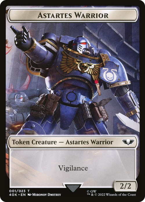 Astartes Warrior (T40K-001) - Warhammer 40,000 Tokens