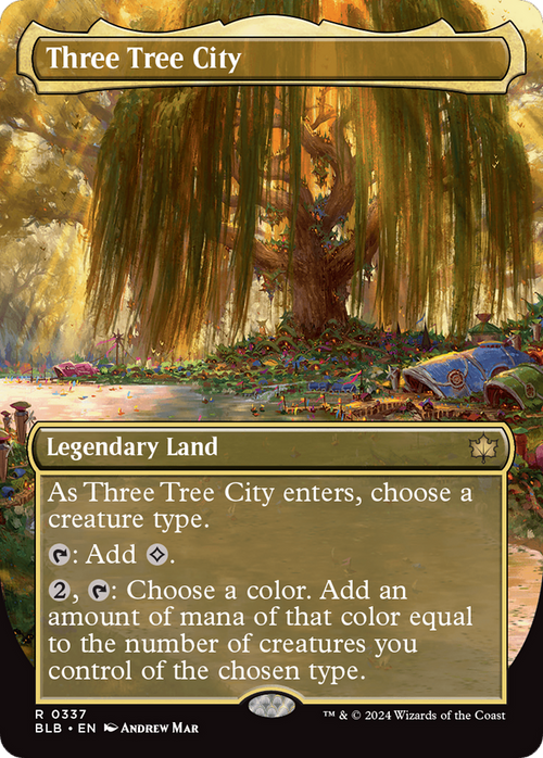 Three Tree City (Borderless) (0337) (BLB-337) - Bloomburrow