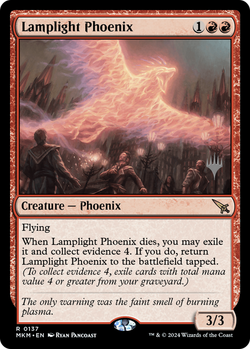 Lamplight Phoenix (PPMKM-137) - Murders at Karlov Manor Promos Foil
