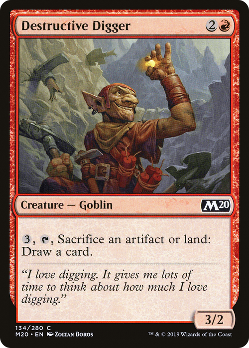 Destructive Digger (M20-134) - Core Set 2020