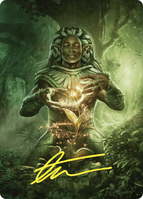 Elvish Mystic // Elvish Mystic (ACMM-041) - Commander Masters Art Series (Borderless) Foil