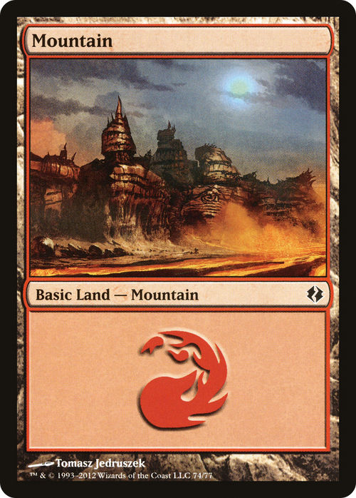 Mountain (74) (DDI-074) - Duel Decks: Venser vs. Koth