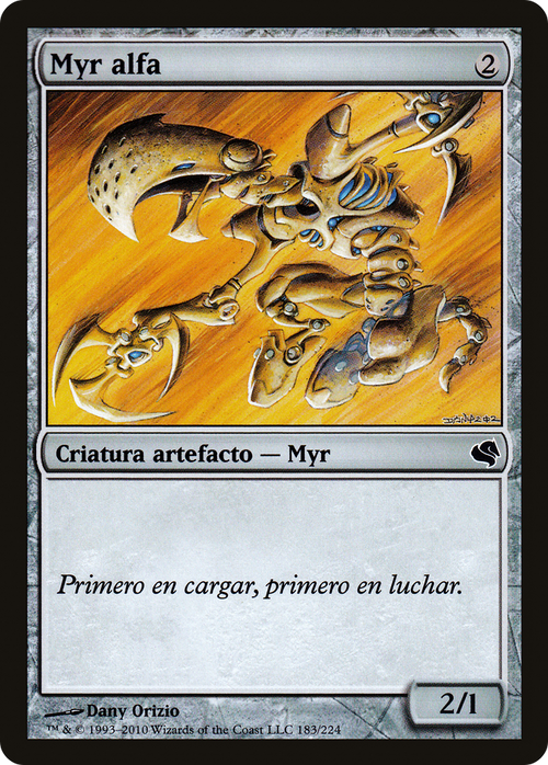 Alpha Myr (Spanish) - "Myr alfa" (PS11-183) - Salvat 2011