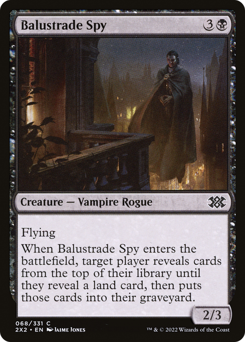 Balustrade Spy (2X2-068) - Double Masters 2022 Foil