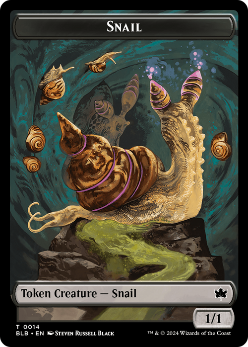 Snail Token (BLB-014) - Bloomburrow Tokens