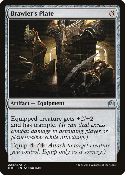 Brawler's Plate (ORI-224) - Magic Origins Foil