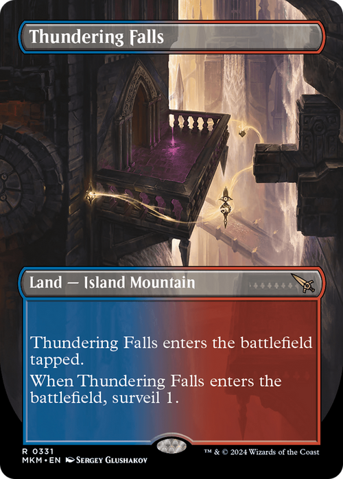 Thundering Falls (Borderless) (MKM-331) - Murders at Karlov Manor Foil
