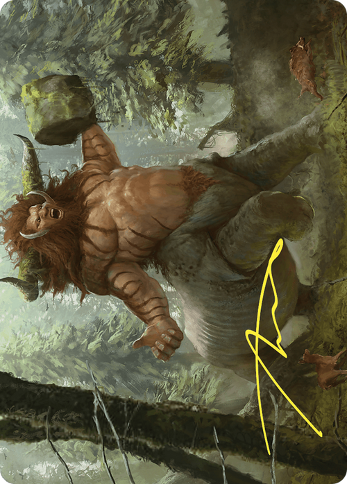 Stonehoof Chieftain // Stonehoof Chieftain (ACMM-026) - Commander Masters Art Series (Borderless) Foil