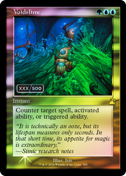 Voidslime (Retro Frame) (Serial Numbered) (RVR-388) - Ravnica Remastered Foil